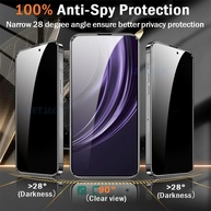 Película Privacidade Anti-Spy Realme 9 10 11 12 13 Pro+ Vidro - imagem 2