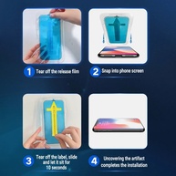 Kit 3 Películas de Privacidade iPhone 4K HD Anti-Spy - imagem 3