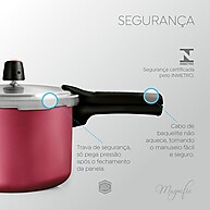 Panelux Magnific: Jogo de Panelas Vermelho 10pçs Antiaderente - imagem 2