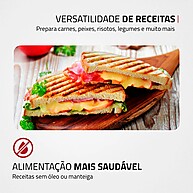 Sanduicheira Elétrica Mondial Red Ceramic – 3 em 1 e Antiaderente - imagem 2