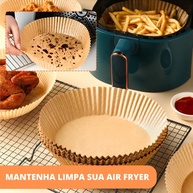 Forros de Papel Airfryer: 250 Descartáveis Antiaderentes - imagem 2
