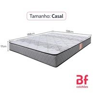 Colchão Casal Firme D33 Antialérgico 138x188cm - Conforto e Durabilidade Garantidos - imagem 3