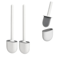 Kit 2 Escovas Sanitárias de Silicone com Suporte Antibacteriana - Limpeza Completa e Higiênica para Banheiro - imagem 1
