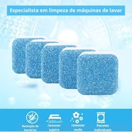 Kit 10 Pastilhas Limpa Máquinas de Lavar Roupas - Efervescentes e Antibacterianas - imagem 4
