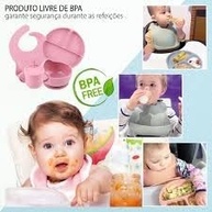 Kit Introdução Alimentar Bebê 8 Peças em Silicone Rosa - Seguro, Livre de BPA e Antibacteriano - imagem 2