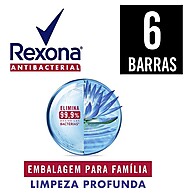 Rexona Limpeza Profunda: 6 Sabonetes Antibacterianos - imagem 2