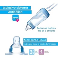 Mamadeira MAM Easy Start 320ml Anticólica com Bico Skinsoft - Segura, Macia e Autoesterilizável - imagem 5