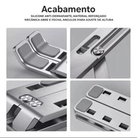 Suporte Dobrável Ajustável para Notebook e Laptop com Base Antiderrapante - Design Ergonômico e Portátil - imagem 4