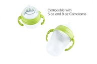 Alça de Mamadeira Comotomo - Cabo Ergonômico Antiderrapante para Garrafas Comotomo (Pacote com 3, Verde) - imagem 3