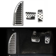 Kit Pedaleira Antiderrapante e Descanso de Pé para Jeep Renegade e Compass (Automático) - Preto e Prata - imagem 3