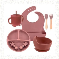 Kit Introdução Alimentar Bebê 8 Peças - Seguro, Antiderrapante e BPA Free - imagem 2