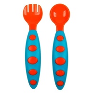 Kit Talheres Infantis Antiderrapante com Design Ergonômico - Seguro e Colorido para Introdução Alimentar - imagem 1