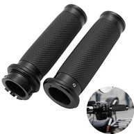 Manoplas de Guidão de Moto em Alumínio Antiderrapante - Premium para 883, Sportster, Dyna e Mais (Preto) - imagem 3