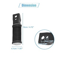 Pedal Traseiro Antiderrapante para Motocicleta UXCELL - Par Preto para Passageiro - imagem 3