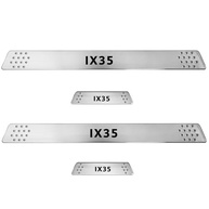 Soleira Cromada Escovada Personalizada para Hyundai Ix35 (2010-2022) com Antiderrapante - imagem 3