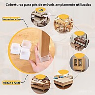 Protetor de Pés de Móveis: Silicone Antiderrapante - imagem 1