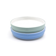 Pratos Infantis de Porcelana com Mangas de Silicone - Seguros, Antiderrapantes e Elegantes - imagem 1