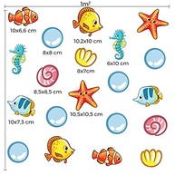 Adesivos Decorativos Fundo do Mar Antiderrapantes para Banheiro Infantil - 20 Unidades - imagem 4