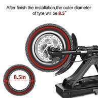 Pneu Sólido 8.5" para Scooter Elétrica Xiaomi M365 e Outras - Antifuro e Durável - imagem 4