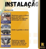 Trava Antifurto Ignição Cromada Honda CG Fan 125 (2014+) - Segurança e Estilo! - imagem 5