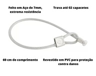 Trava de Manopla Antifurto para 2 Capacetes - Segurança Vermelha para sua Moto - imagem 5