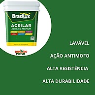 Tinta Acrílica Premium Brasilux: Fosco, Lavável e Antimofo - imagem 2