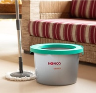 Noviça Mop Easy - Mop com Sistema Antirrespingos e Balde de 12L | Limpeza Fácil e Eficiente para Todos os Pisos - imagem 3
