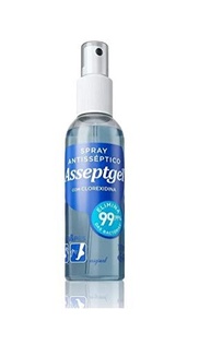 Spray Antisséptico Asseptgel 120ml - Higienização Eficiente e Portátil - imagem 3