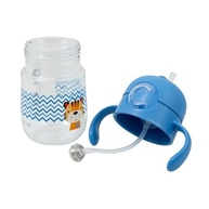 Copo de Transição Infantil 300ml com Canudo e Tampa Antivazamento - Estampa Tigre - imagem 3