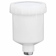 Copo de Spray de Tinta 125ml com Tampa Antivazamento - Conector Rosqueado Aço Inox - imagem 2