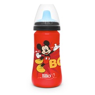 Lillo Copo Colors Bico de Silicone Disney Mickey Vermelho - 300ml com Tampa Protetora e Antivazamento - imagem 1