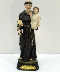 Estátua de Santo Antônio de Pádua em Resina - 16cm | Decoração Sagrada e Proteção - imagem 5