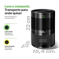 Desumidificador de Ambiente Elétrico Drysec Preto - Combate ao Mofo com Tecnologia Peltier - imagem 4