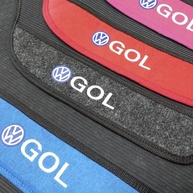 Tapete Automotivo Gol G5 ao G8: Kit Borracha 3 Peças + Porta Malas Impermeável Azul - imagem 5