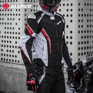 Scoyco Jaqueta de malha para motociclista, jaqueta blindada resistente ao desgaste, respirável, equipamento de proteção para homens, 4 estações - imagem 4