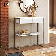 Aparador Buffet Dijon Branco - Design Industrial para Sala - imagem 1