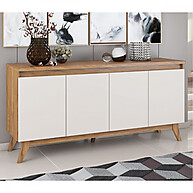 Aparador Buffet Imbuia Off White: Organize com Estilo! - imagem 1