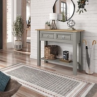 Aparador em Madeira Maciça com 2 Gavetas Cinza Lavado - Design Elegante e Funcionalidade Premium - imagem 3