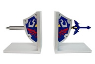 Aparador de Livros e Jogos Zelda Escudo Link em MDF com Pintura Laca Cinza - Decore com Estilo e Personalidade - imagem 3