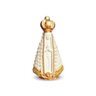 Nossa Senhora Aparecida Pérola 10cm - Imagem Sagrada em Resina Branca para Decoração e Devoção - imagem 2