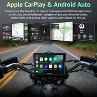 Tela Automotiva APHQUA 522: CarPlay & Android Auto Sem Fio para Motos - 5" IPS, IP67, Bluetooth Duplo - imagem 5