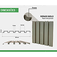 Ripado BOLD Cinza Claro 30x30: 4m² de Design Moderno e Fácil Aplicação - imagem 2
