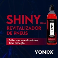 Revitalizador de Pneus Pretinho Shiny 500ml Vonixx + Aplicador Sigma - Brilho Duradouro e Proteção - imagem 3