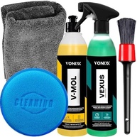 Kit Lavagem Profunda Vonixx: Limpador Vexus 500ml, V-Mol 500ml, Pincel, Aplicador e Toalha Microfibra - imagem 2