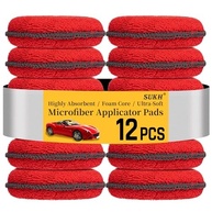 Kit 12 Almofadas Aplicadoras de Cera Microfibra Premium - Detalhe Profissional para seu Carro - imagem 2