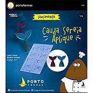 Aplique Cauda de Sereia: Formas de Acetato para Doces - imagem 1