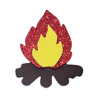 Aplique Fogueira Junina Glitter: Decore com Brilho! - imagem 1