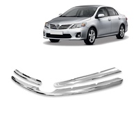 Aplique Friso Grade Dianteira Cromado para Toyota Corolla 2009-2011 - Kit Completo - imagem 1