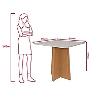 Sala de Jantar Completa: Mesa Celebrare + 4 Cadeiras Apogeu - imagem 2