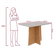 Conjunto Sala de Jantar Celebrare 120x80 com 4 Cadeiras Apogeu - imagem 2